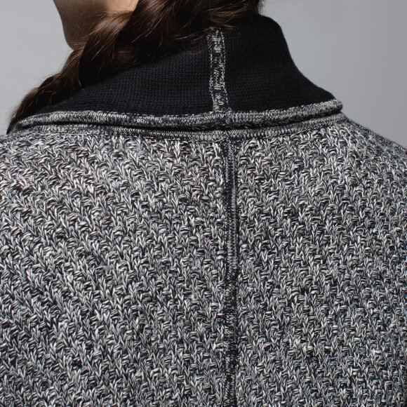 Lululemon Post Practice Ghost Black Cardigan - Picture 3 of 9